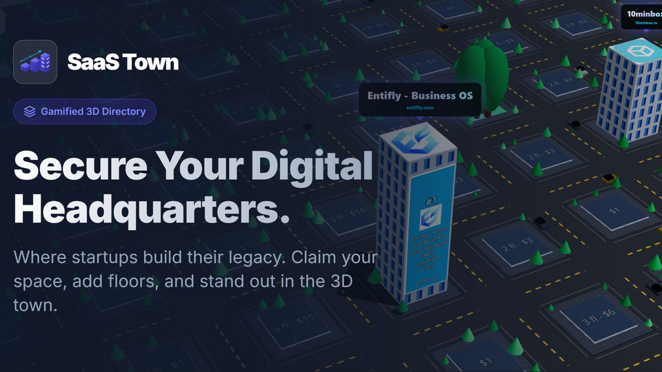 Screenshot of SaaSTown