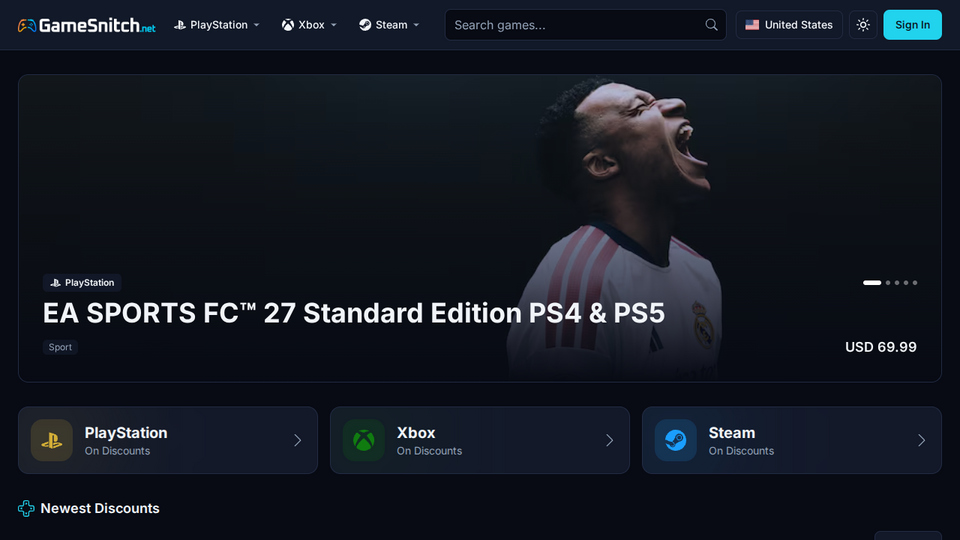 Screenshot of GameSnitch