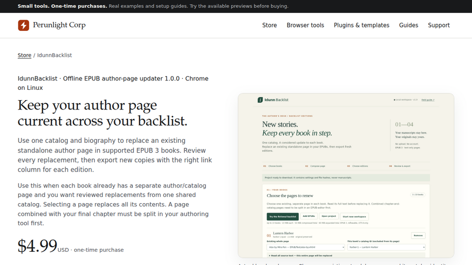 Screenshot of IdunnBacklist