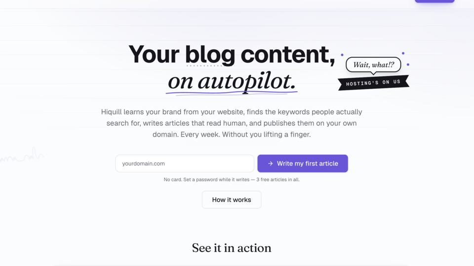 Screenshot of Hiquill