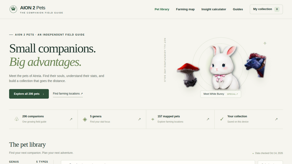 Screenshot of AION 2 Pets