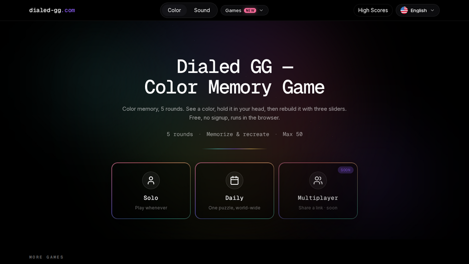 Screenshot of Dialed GG