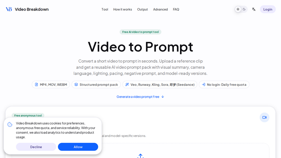Screenshot of Video Breakdown