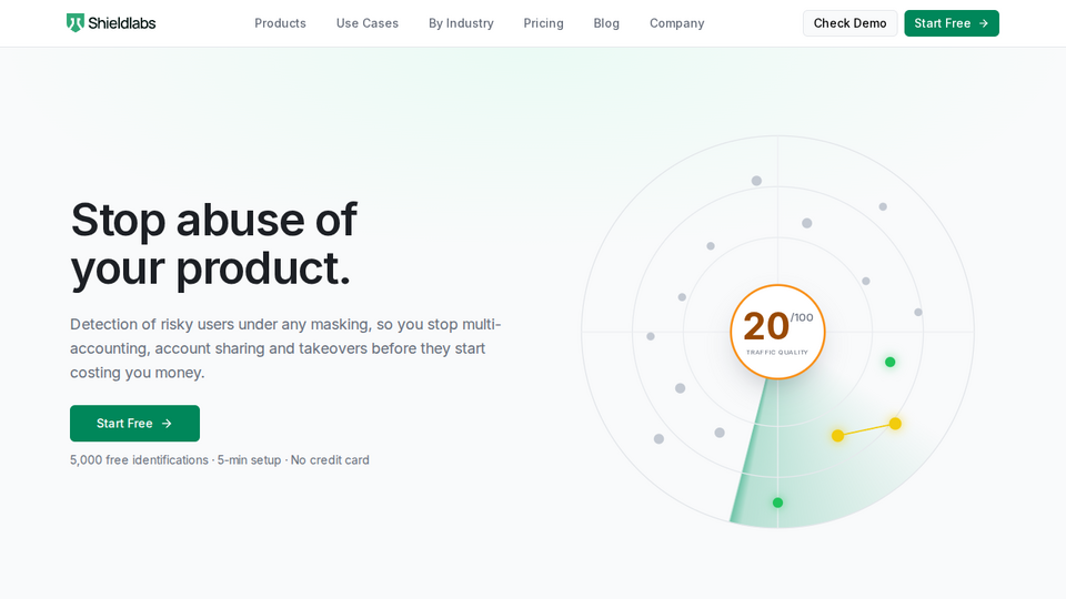 Screenshot of ShieldLabs