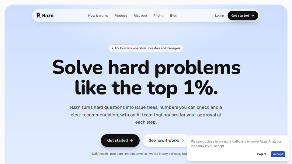 Screenshot of Razn