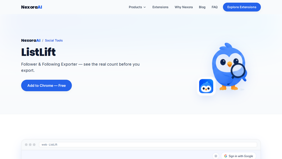 Screenshot of List Lift