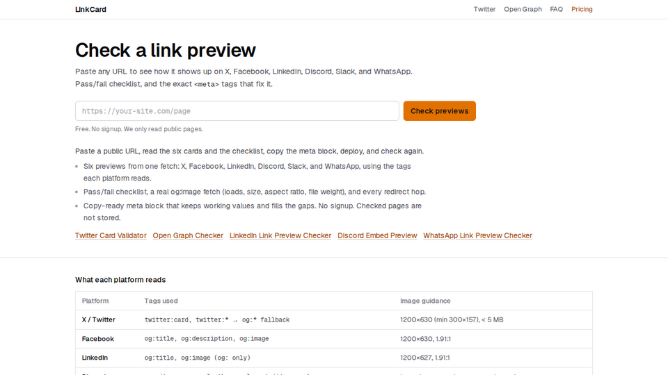 Screenshot of Peekly