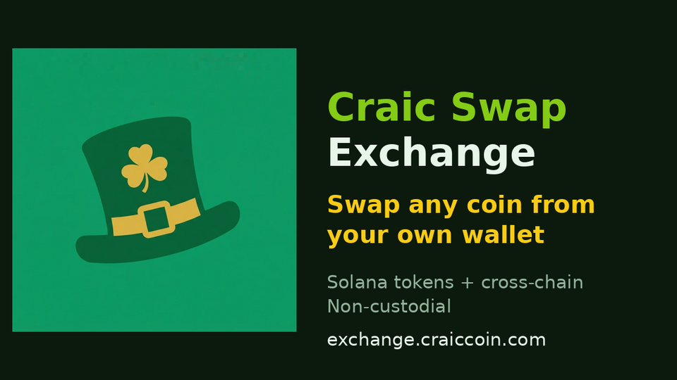 Screenshot of Craic Hub Exchange