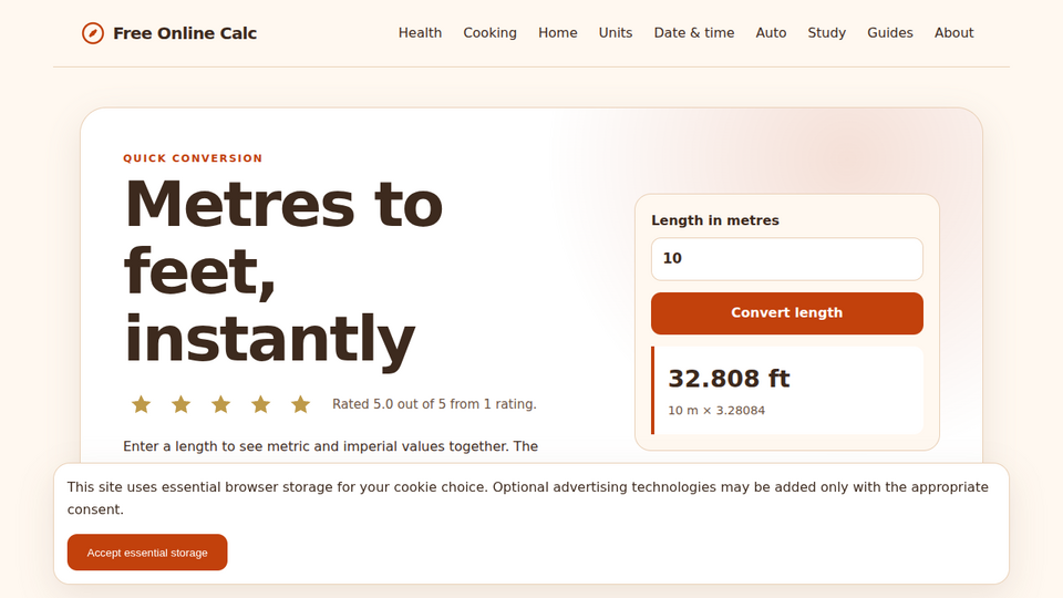Screenshot of Free Online Calc