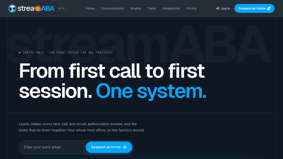 Screenshot of StreamABA