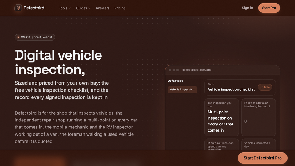 Screenshot of Defectbird