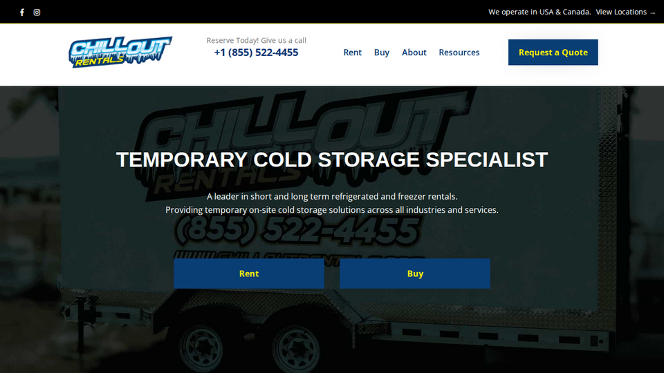 Screenshot of Chill Out Rentals