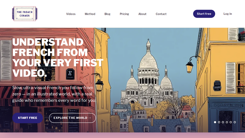 Screenshot of The French Corner