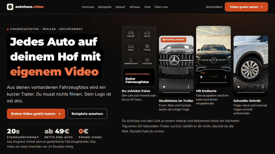 Screenshot of Autohaus-Video