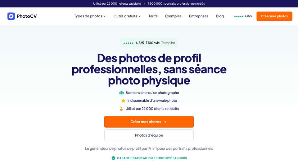 Screenshot of PhotoCV