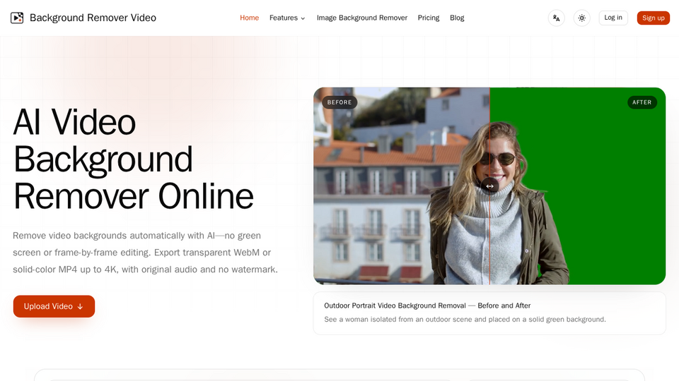 Screenshot of Background Remover Video