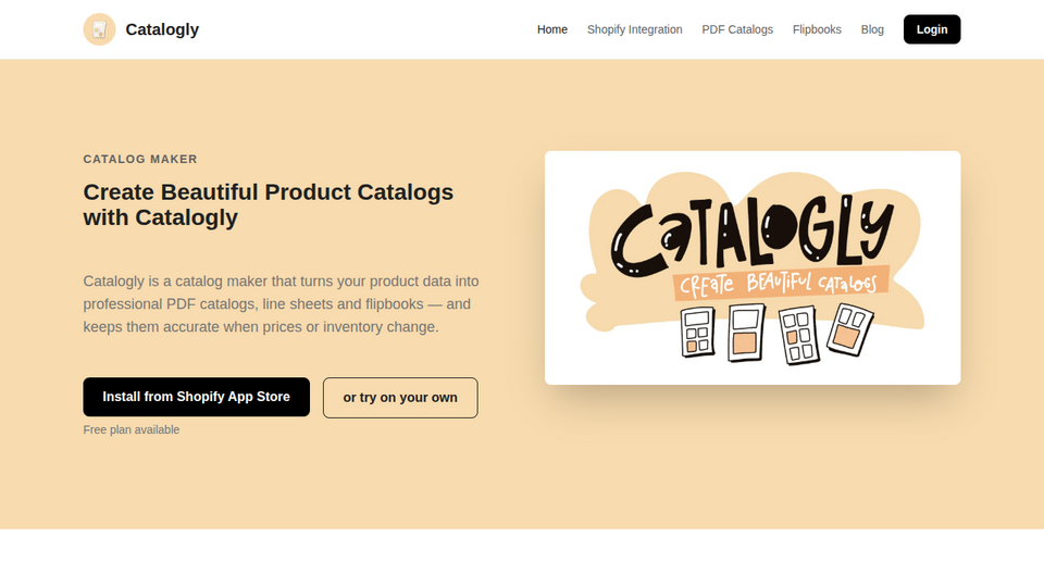 Screenshot of Catalogly