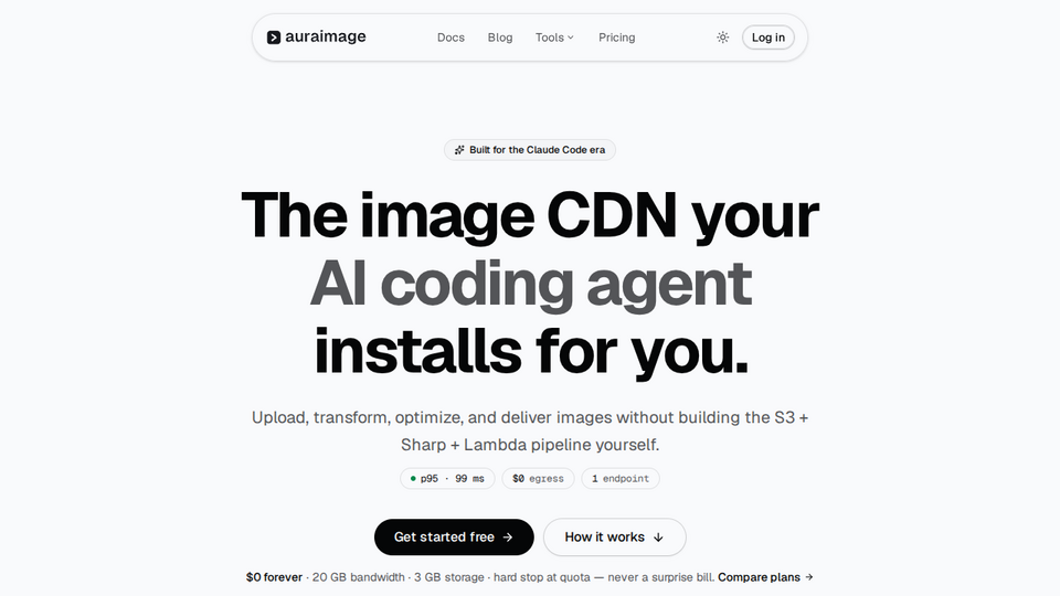 Screenshot of AuraImage