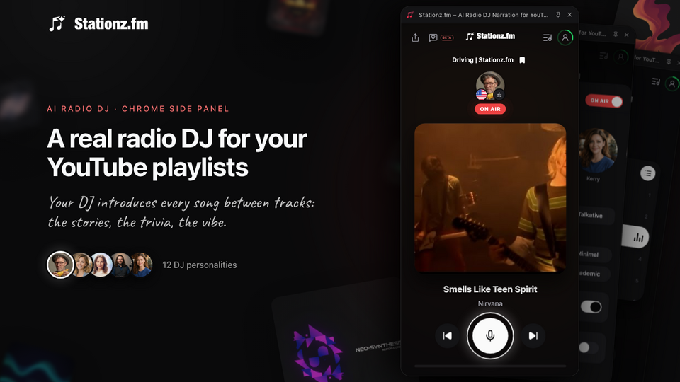 Screenshot of Stationz.fm