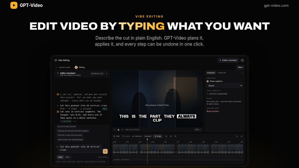 Screenshot of GPT-Video