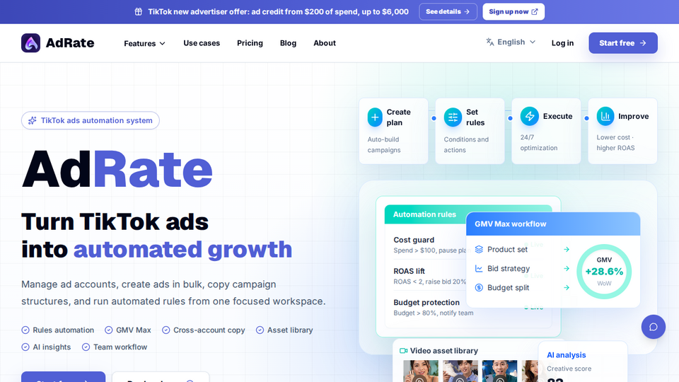 Screenshot of AdRate