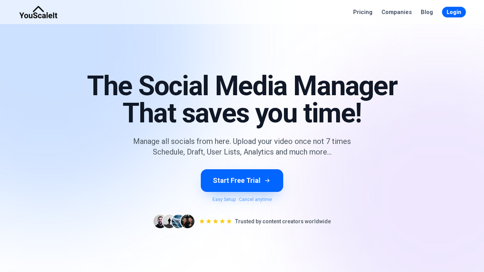 Screenshot of YouScaleIt
