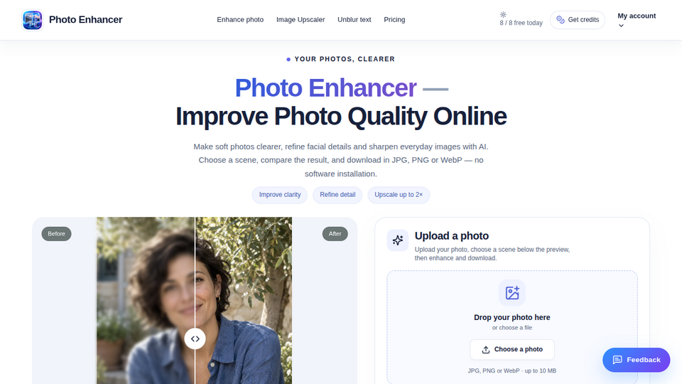 Screenshot of Photo Enhancer