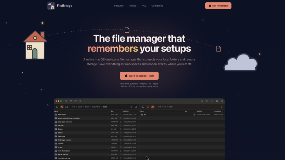 Screenshot of FileBridge