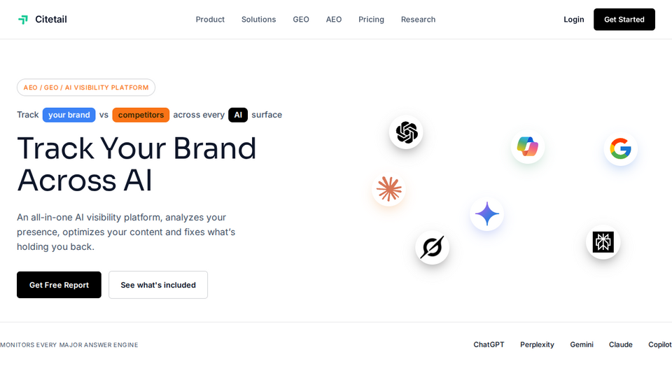 Screenshot of Citetail