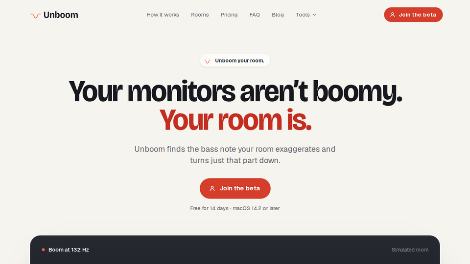 Screenshot of Unboom