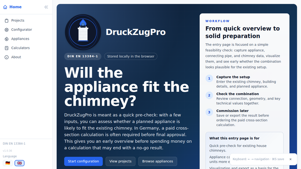 Screenshot of DruckZugPro