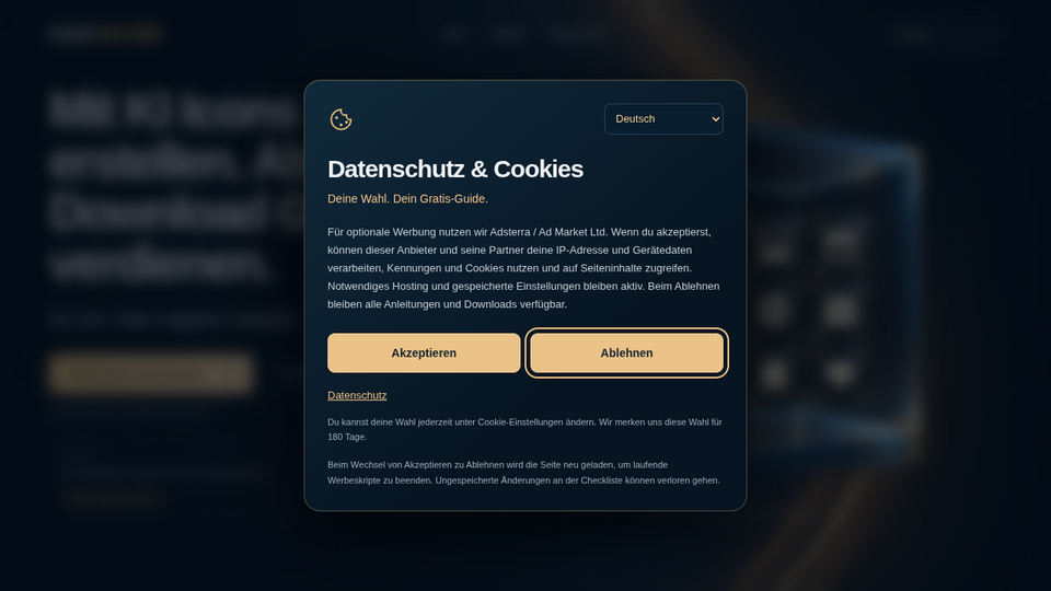 Screenshot of ICON INCOME