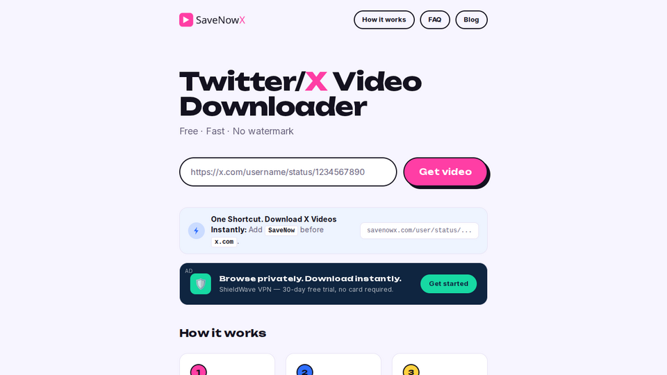 Screenshot of SaveNowX