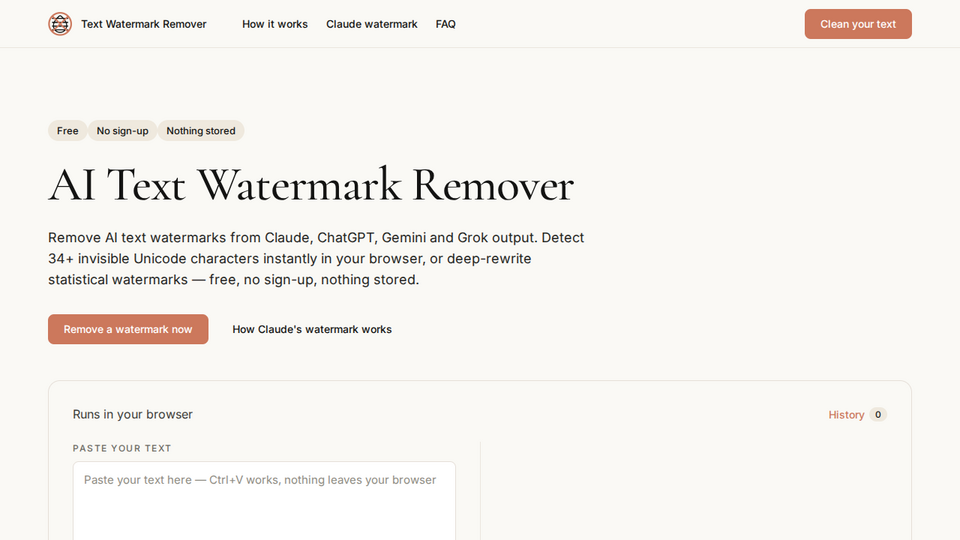 Screenshot of Text Watermark Remover
