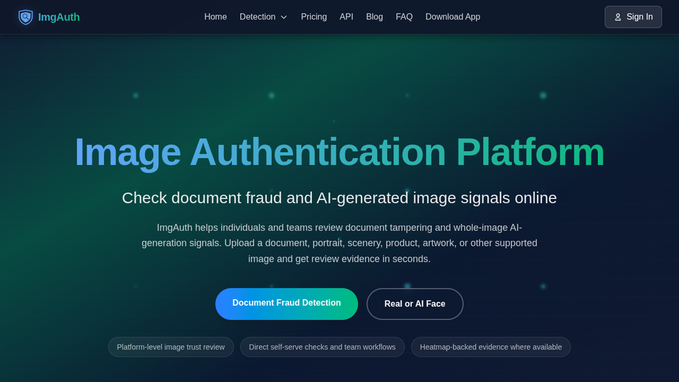 Screenshot of ImgAuth