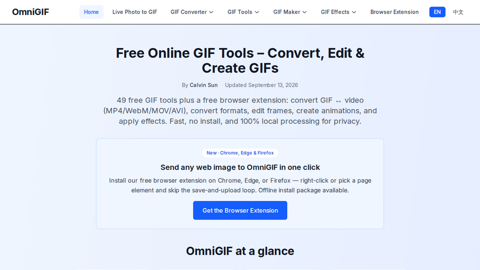 Screenshot of OmniGIF