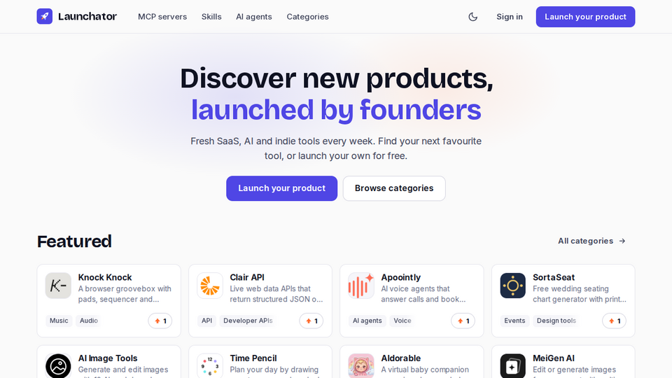 Screenshot of Launchator