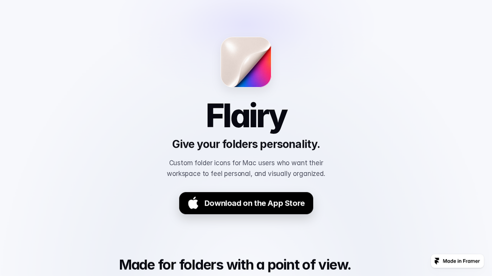 Screenshot of Flairy Custom Icons