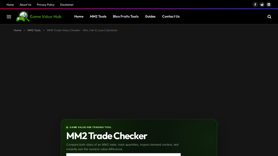 Screenshot of Game Value Hub