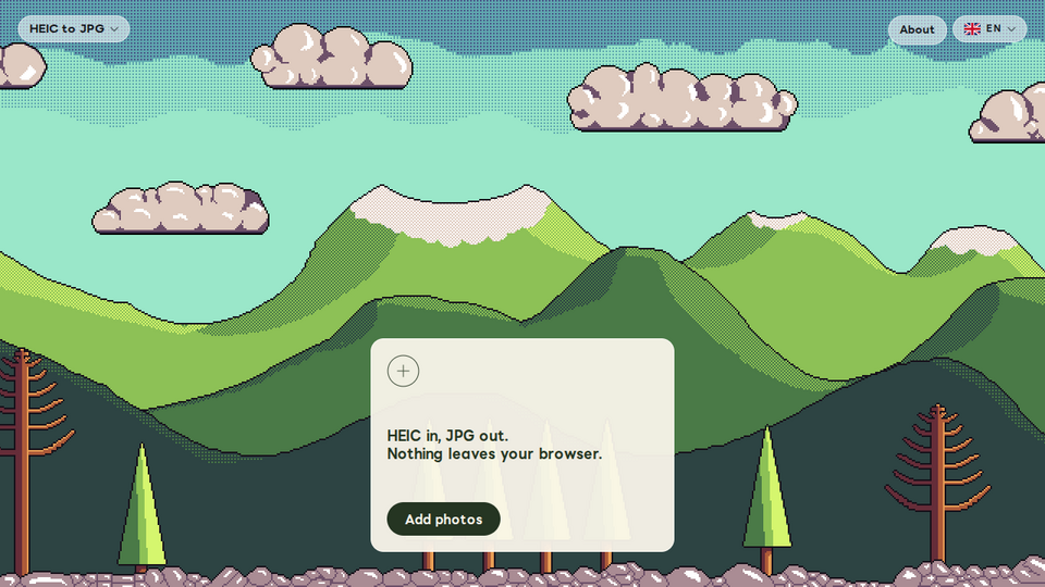Screenshot of HEIC to JPG