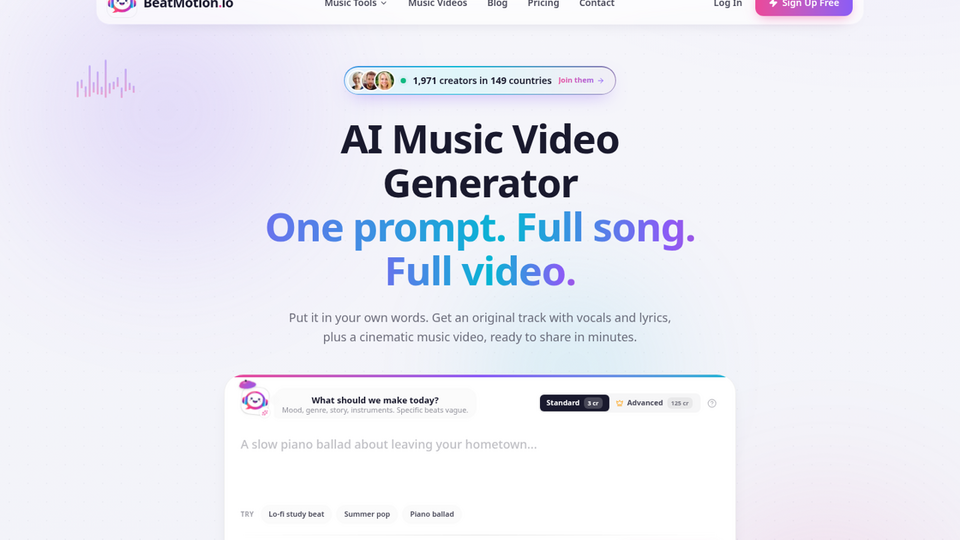 Screenshot of BeatMotion