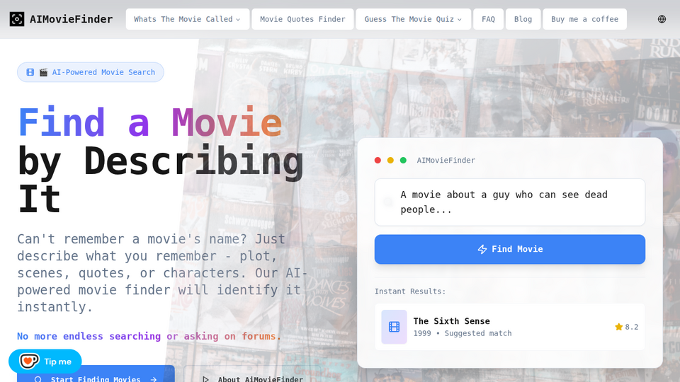 Screenshot of Movie Finder