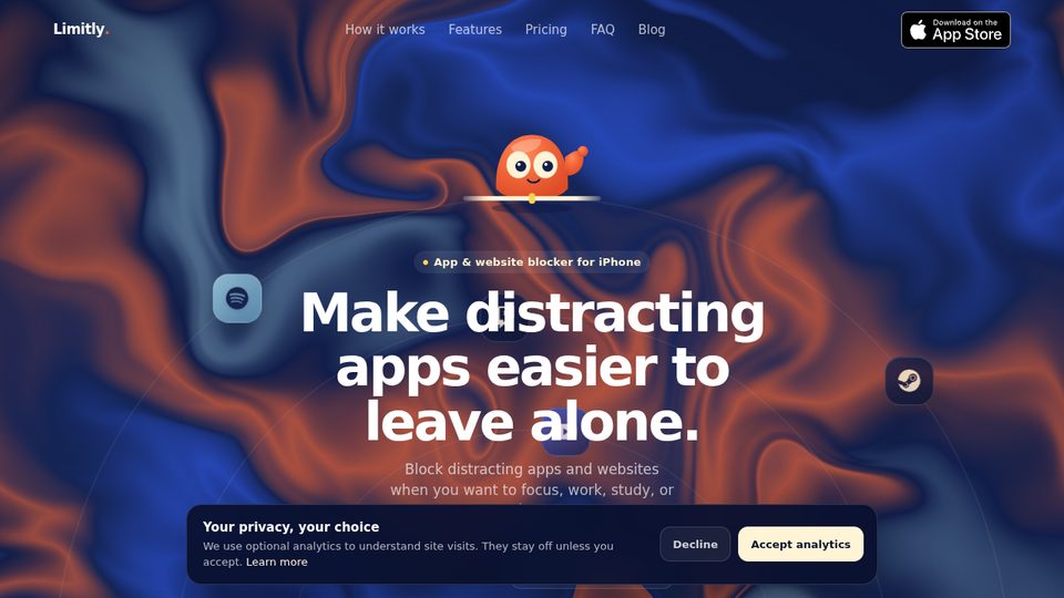 Screenshot of Limitly