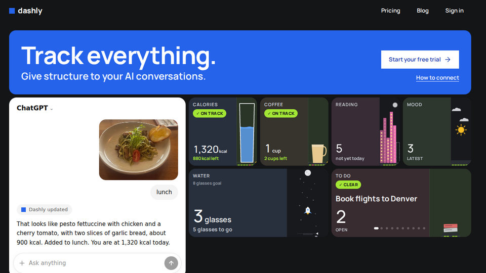 Screenshot of Dashly