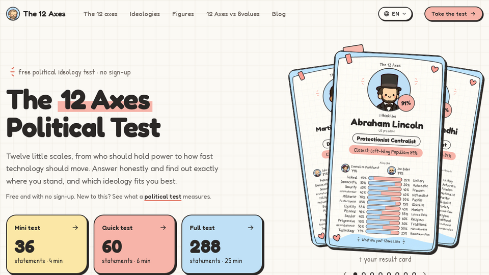 Screenshot of 12 Axes