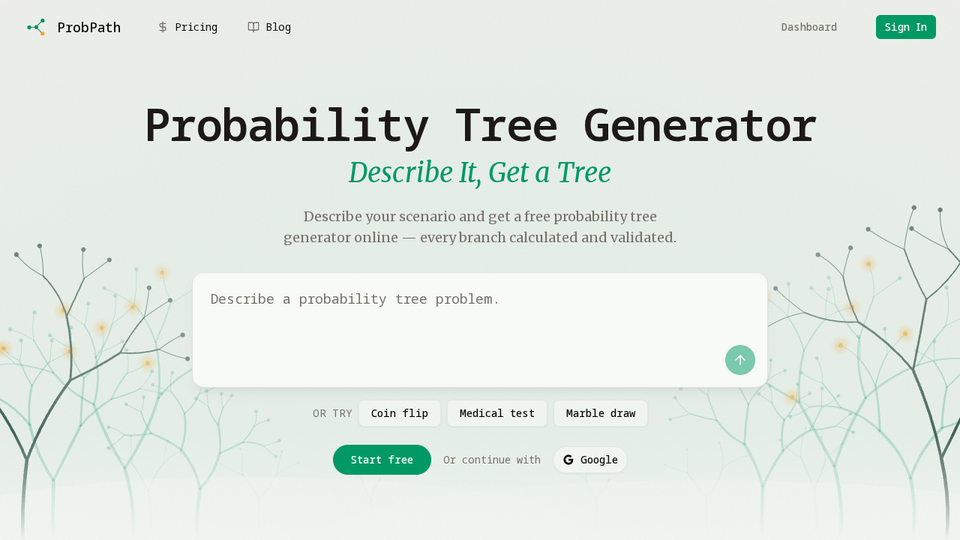 Screenshot of ProbPath