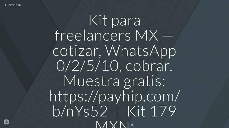 Screenshot of Cierre MX