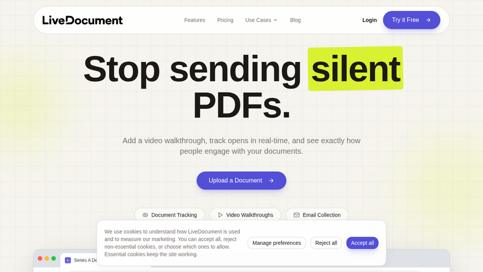 Screenshot of LiveDocument