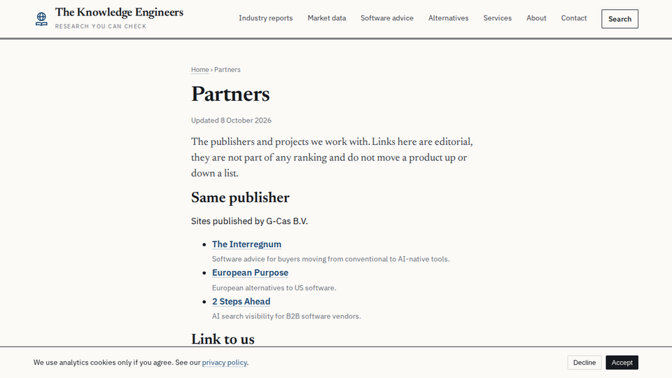 Screenshot of The Knowledge Engineers