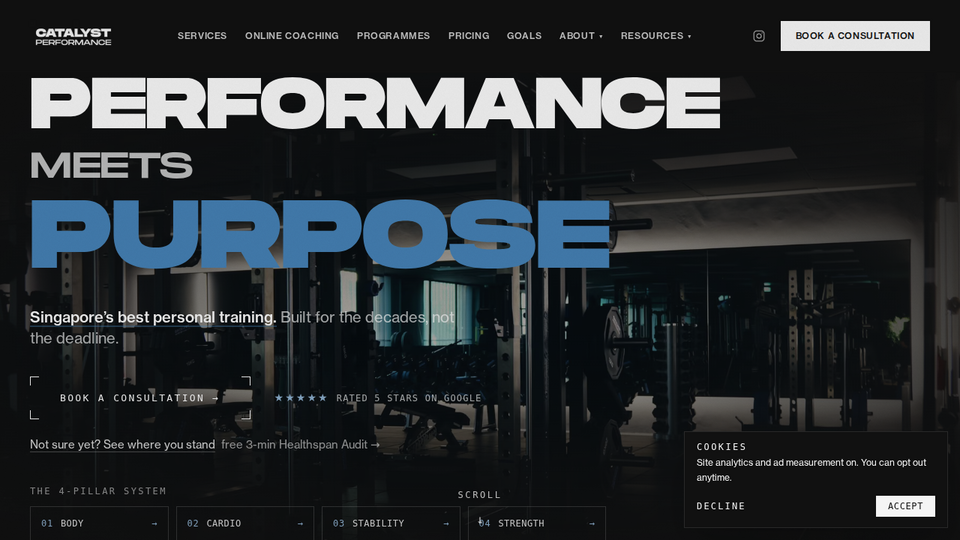 Screenshot of Catalyst Performance